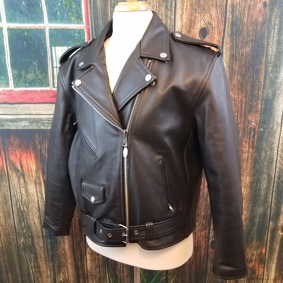womens leather jacket size 18